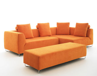 Alfa Couch in orange